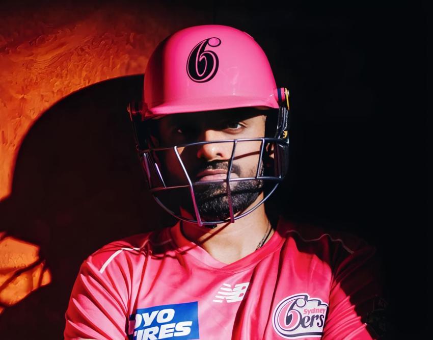 Sydney Sixers team Babar Azam 4K wallpaper