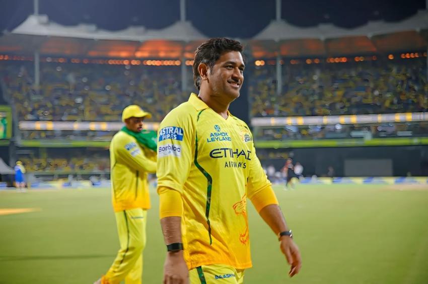 CSK MS Dhoni 4K wallpaper Download