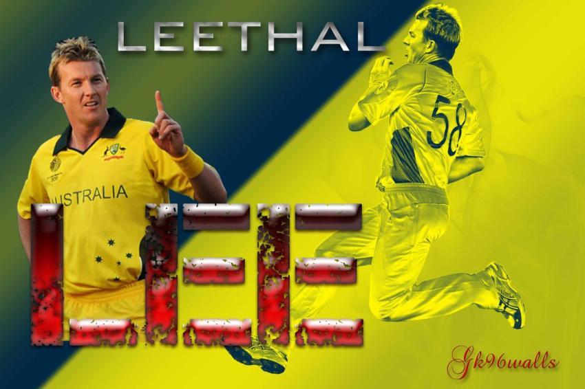 cricket player Brett Lee 4K wallpaper