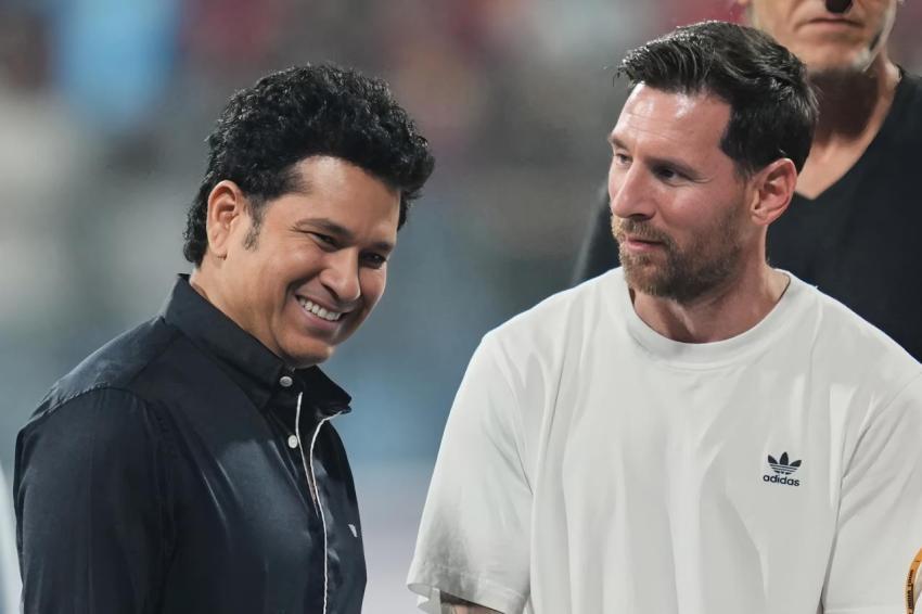 Sachin Tendulkar and Lionel Messi 4K wallpaper