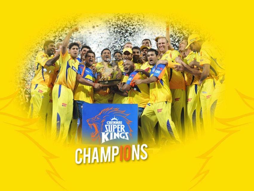 Chennai Super Kings team 4K wallpaper