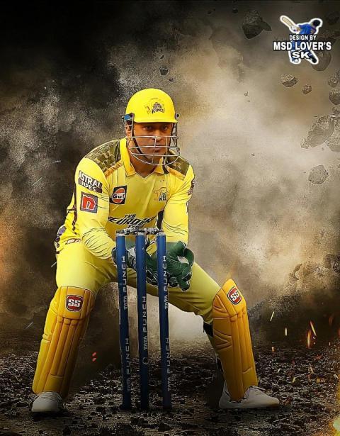 CSK Dhoni 2024 Wallpaper