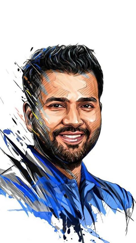 rohit sharma HD Phone wallpaper