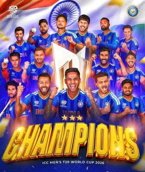 T20 World Cup 2026 India Cricket Team