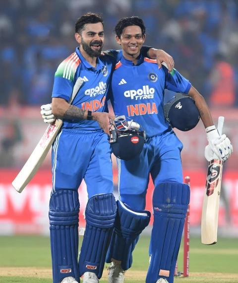 Virat Kohli and Yashasvi Jaiswal HD wallpaper