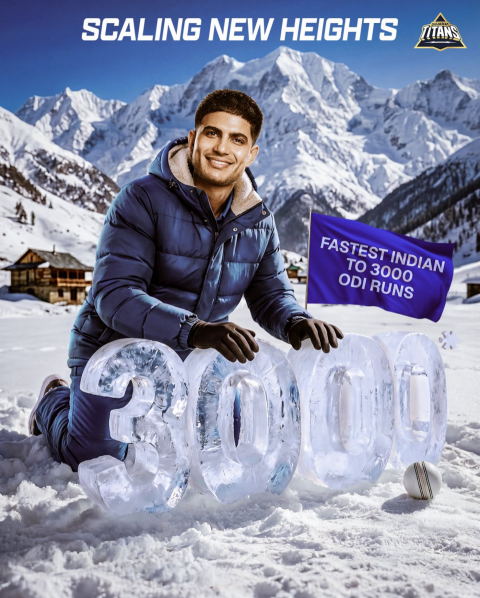 Gujarat Titans Shubman Gill HD poster