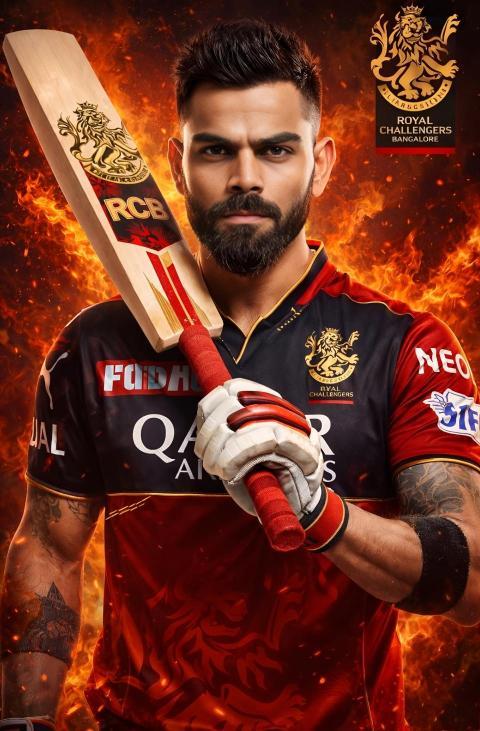 RCB Virat Kohli for mobile phone wallpaper