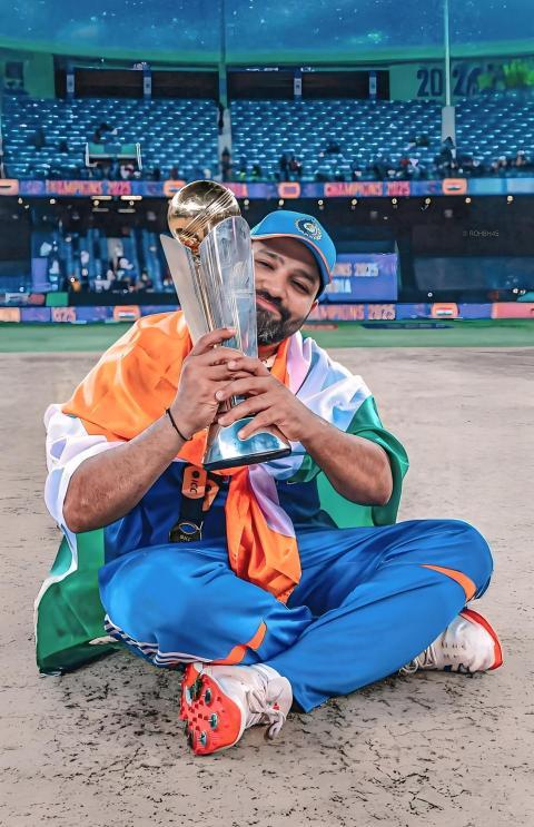 Indian cricket team Rohit Sharma 4K wallpaper