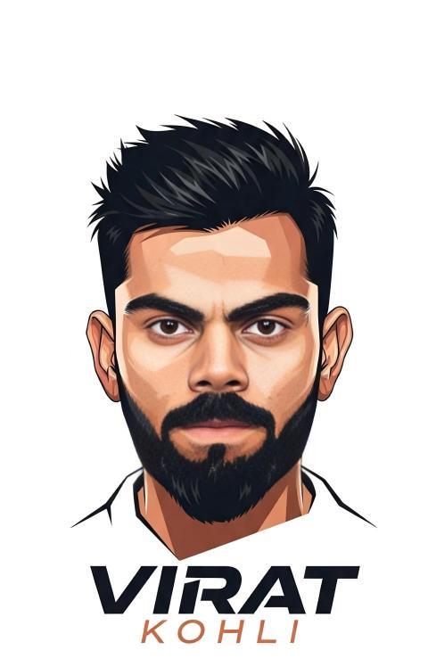 Virat Kohli Cartoon HD Wallpaper Download