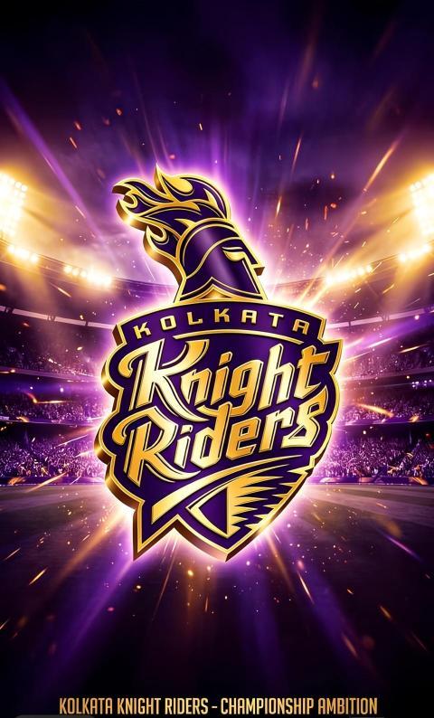 2026 IPL team KKR logo Phone wallpaper