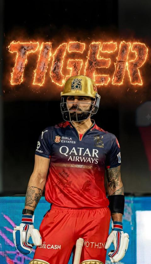 RCB Virat Kohli phone wallpaper 4K