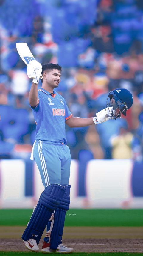 Shreyas Iyer Indian Jersey Wallpaper