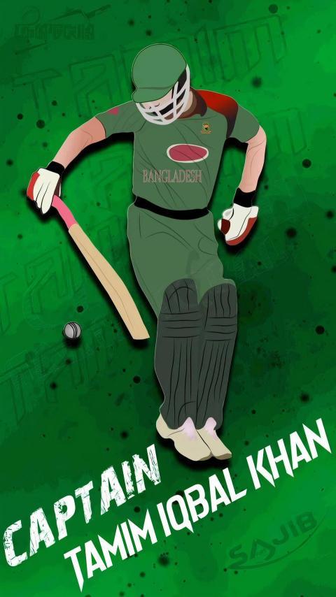 Tamim Iqbal Khan phone Wallpaper