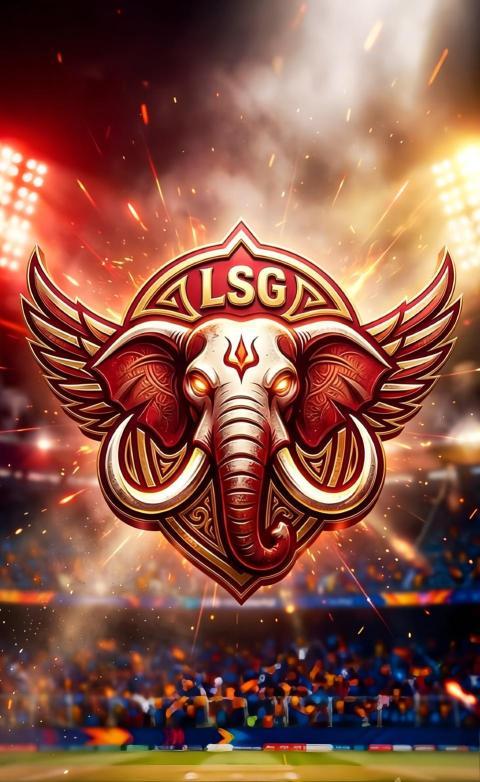 2026 IPL team LSG logo Phone wallpaper