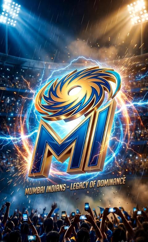 2026 IPL team MI logo Phone wallpaper