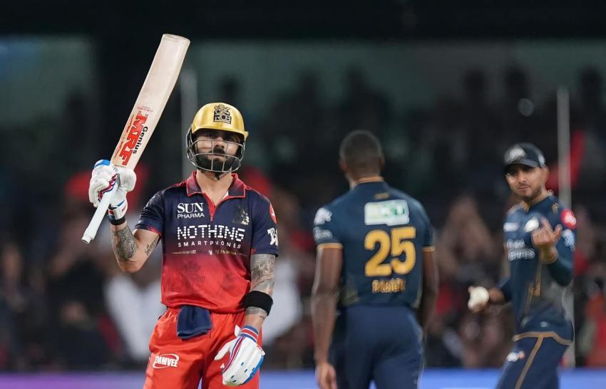 Virat Kohli Bat Raise Action 8k HD Wallpaper