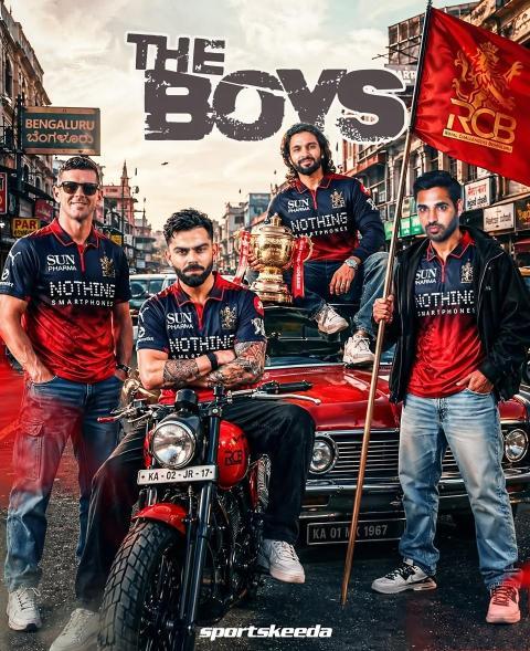 RCB team for mobile phone wallpaper