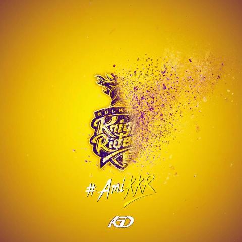 Kolkata Knight Riders Dispersion Effect Wallpaper
