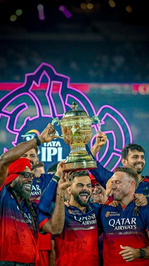2025IPL Champion RCB 4K wallpaper