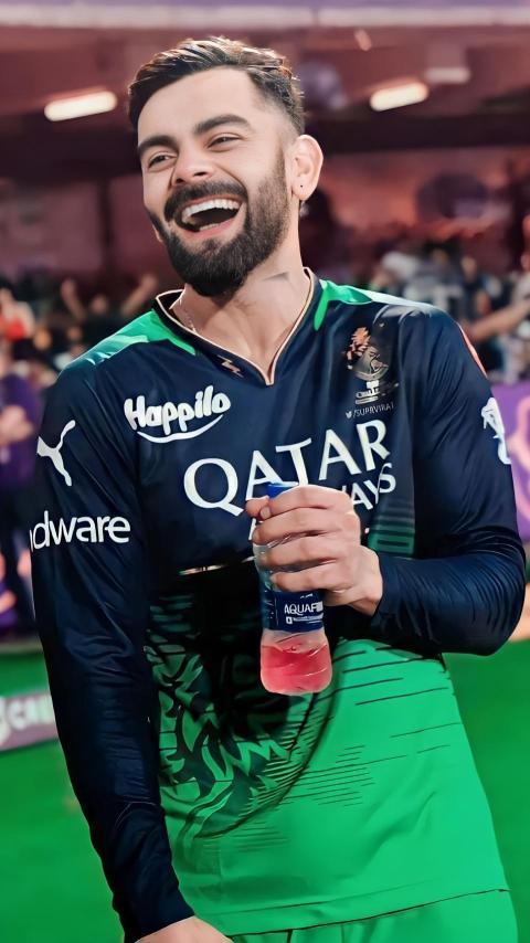 RCB Virat Kohli phone wallpaper 4K