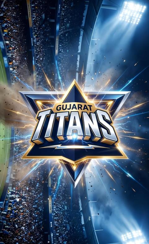 2026 IPL team Gujarat Titans logo Phone wallpaper